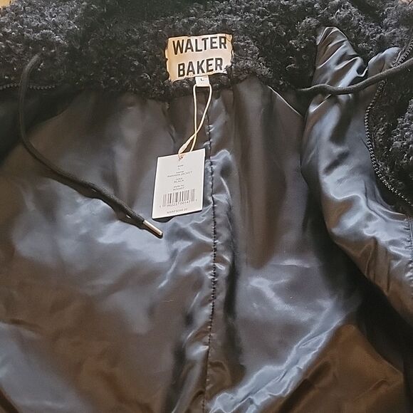 NWT Walter Baker Hooded Amanda Jacket in Black - Picture 11 of 11
